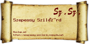 Szepessy Szilárd névjegykártya